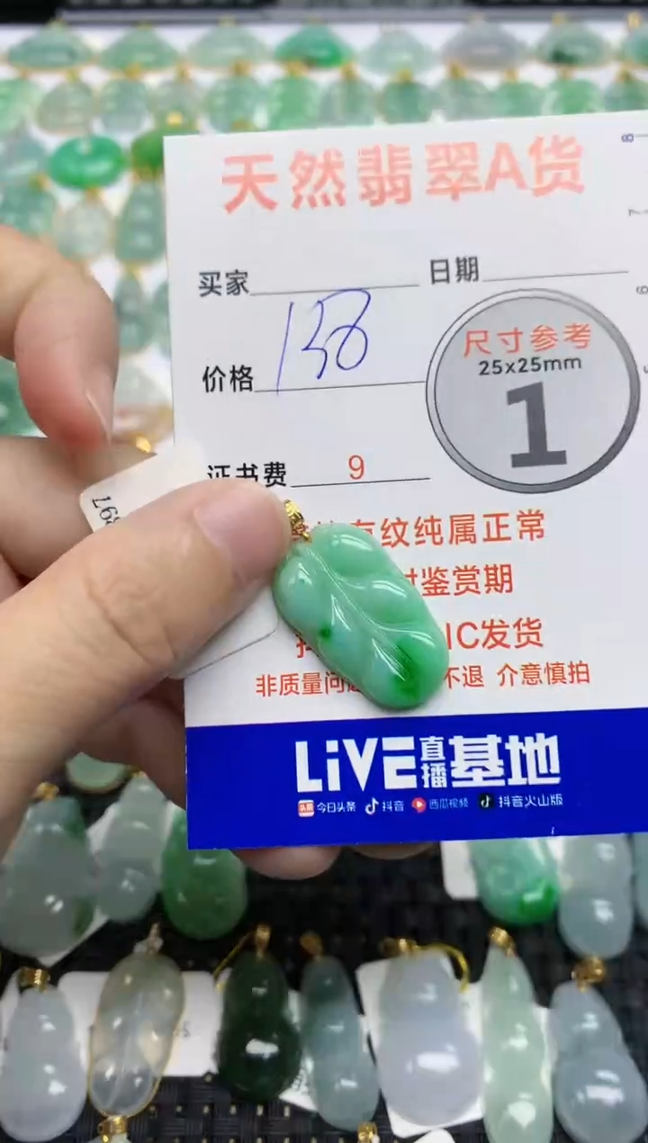 【闪购商品】翡翠颈饰18K金镶嵌24
