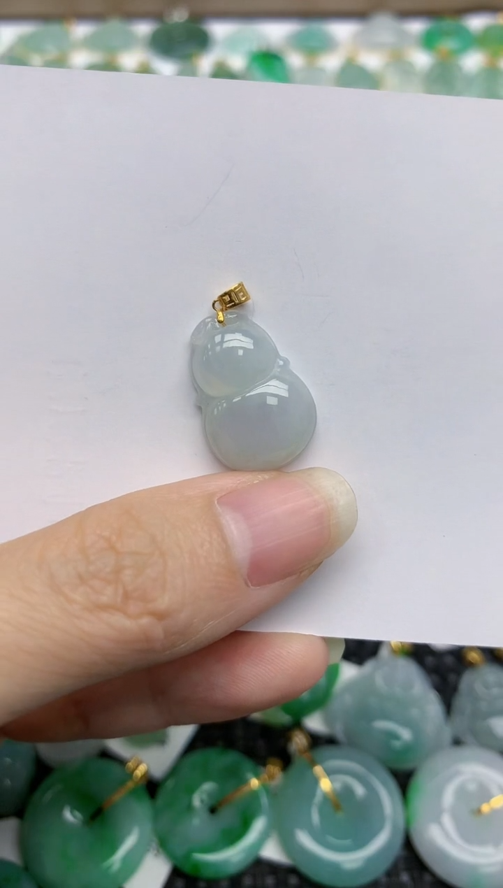 【闪购商品】翡翠颈饰18K金镶嵌34