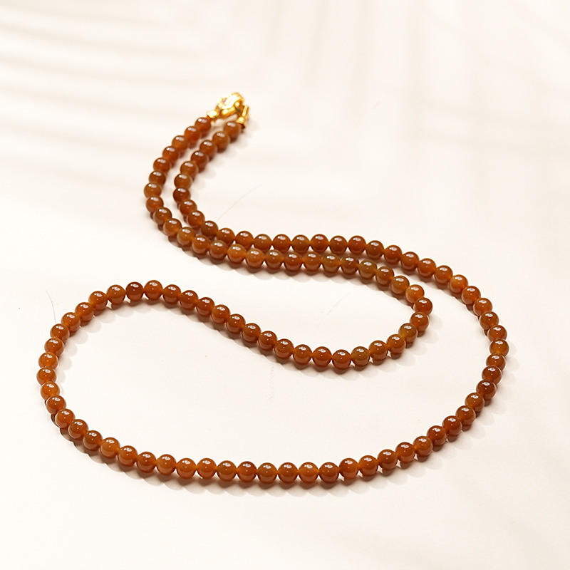 新疆和田玉且末糖卡6-5 108挂链随机发一件 鑫浩矿业