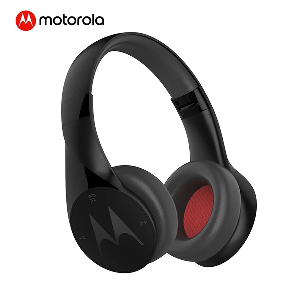 99新 Motorola/摩托罗拉  【耳包掉皮磨损】头戴式耳机耳包黑色