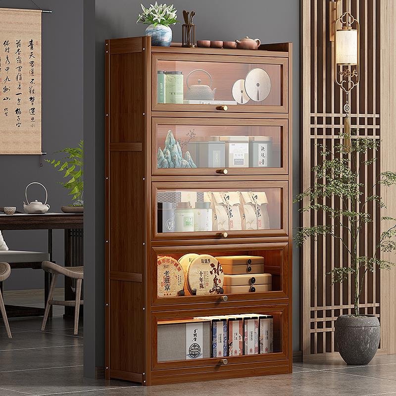 【小扬优选I】博古架新中式多宝阁客厅茶叶陈列柜家用茶室茶具展示
