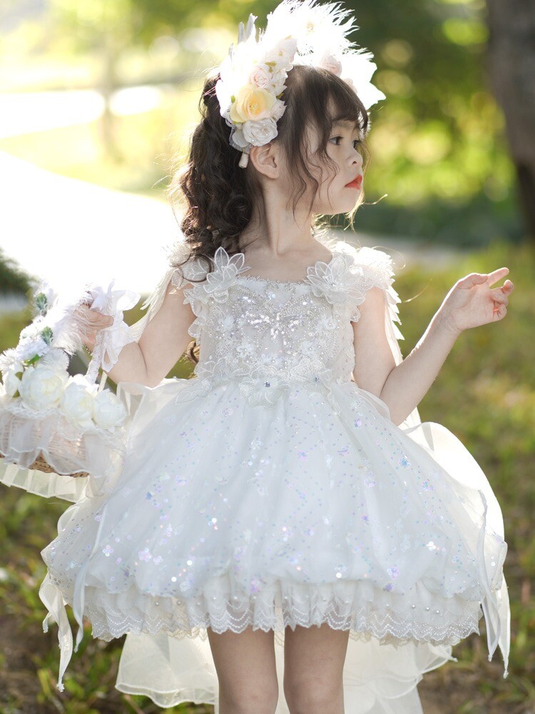 【涵柠-花嫁】女童四季洛丽塔洋气重工礼服裙中小童女孩2024公主裙