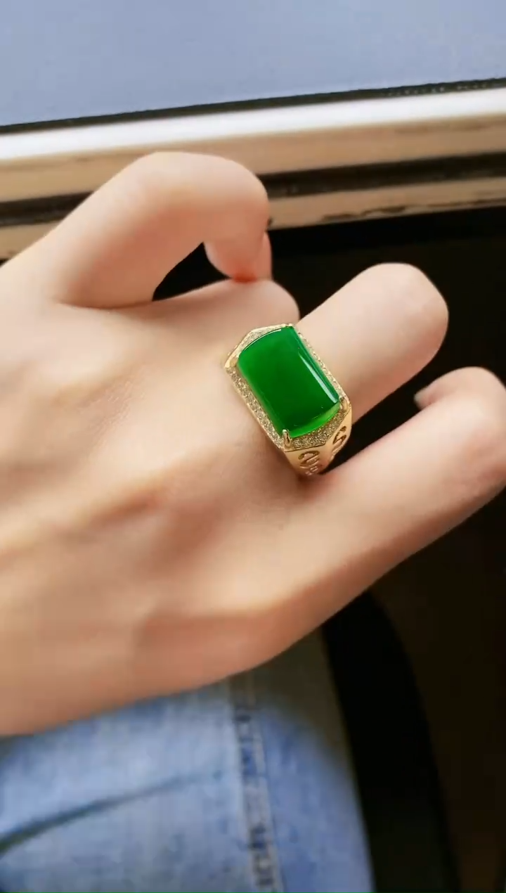【闪购商品】翡翠戒指银S925镶嵌1