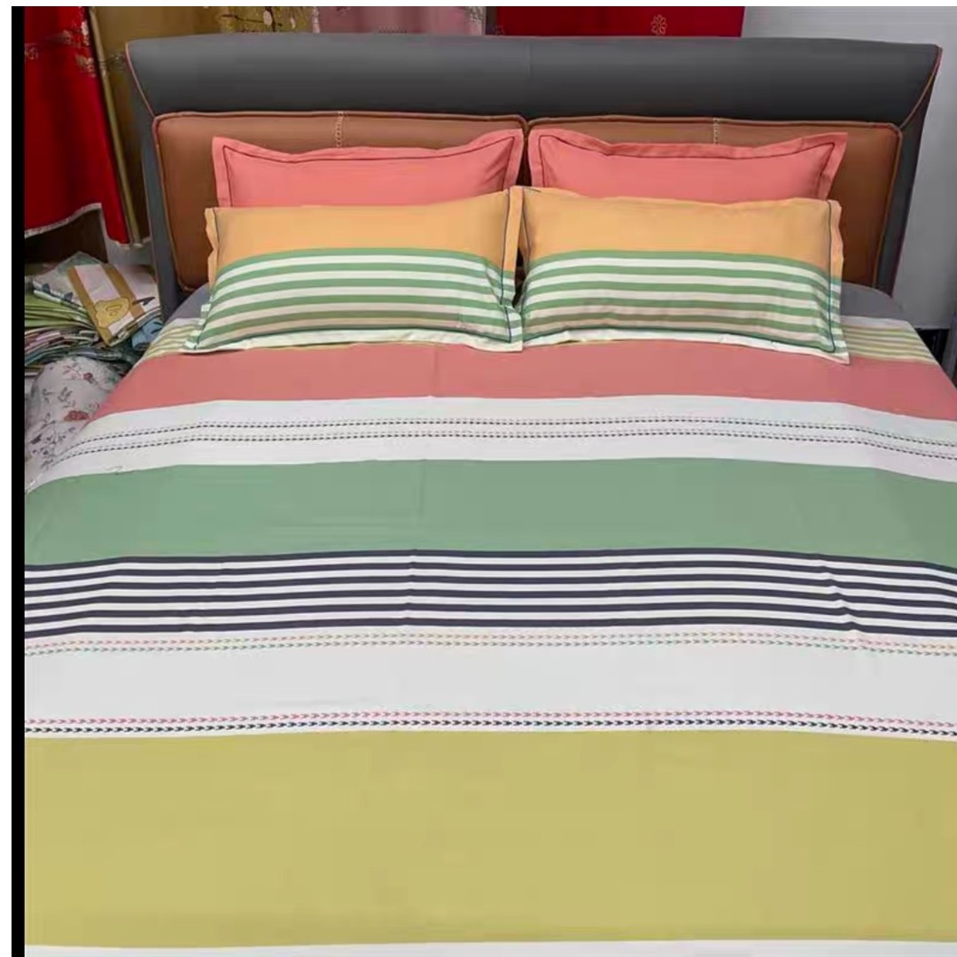 （042）加厚斜纹棉床单2.45*2.45米（+－5公分） 绅士条