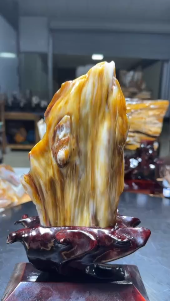 【闪购商品】硅化玉树化玉摆件未镶嵌树化玉摆件