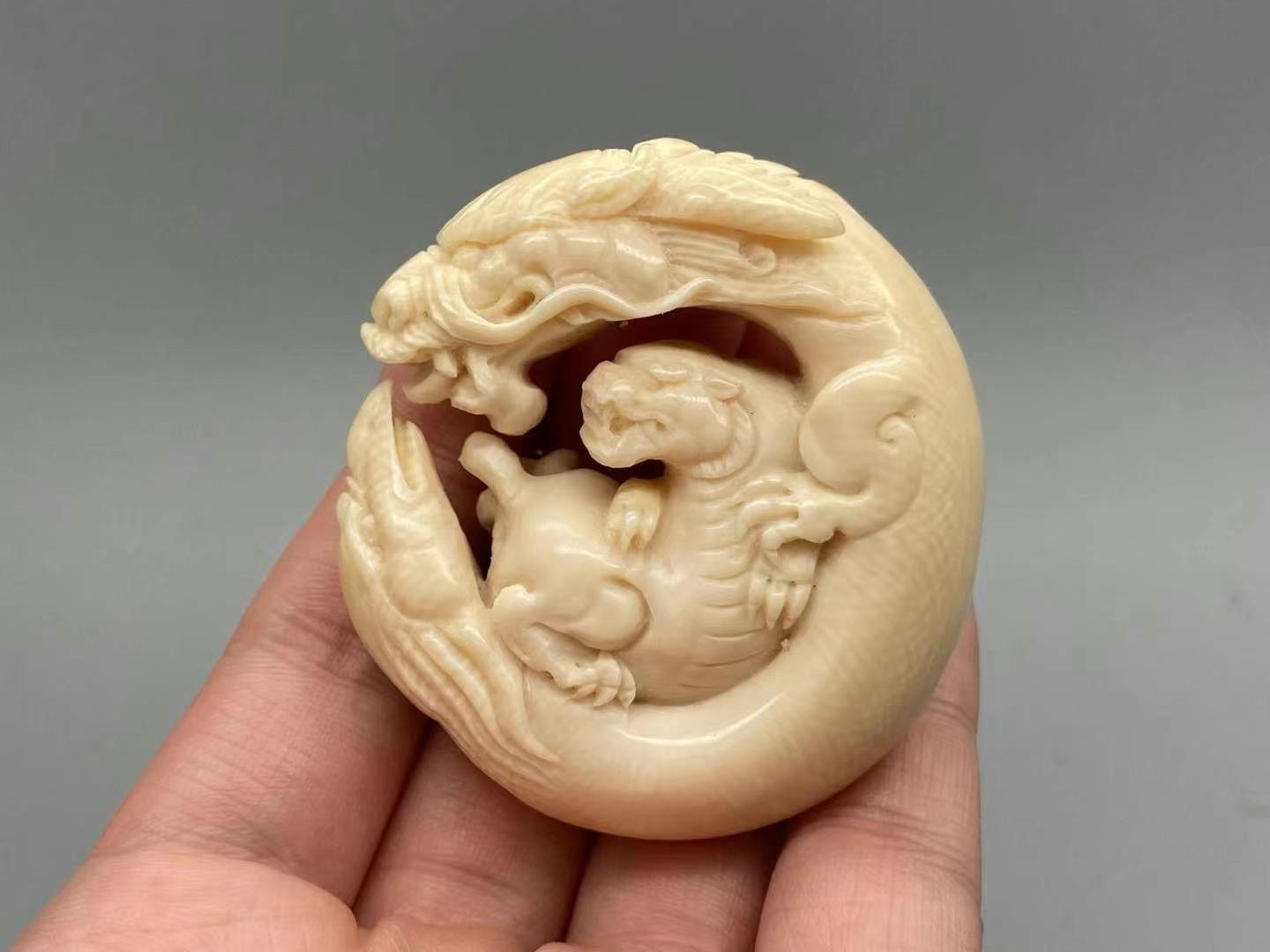 猛犸牙望子成龙吊坠挂件手把件