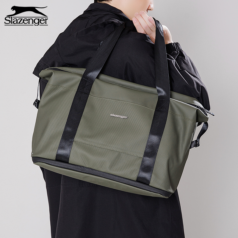 Slazenger/史莱辛格大容量旅行包男女短途出差手提包运动包可扩容