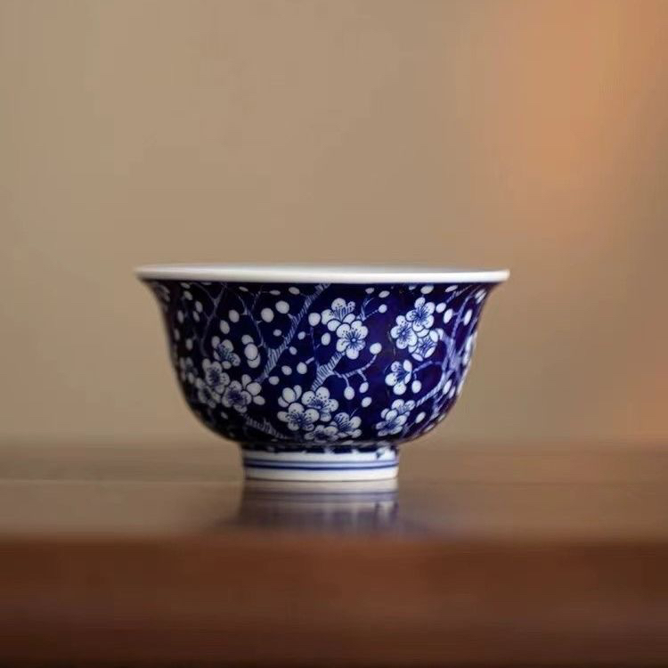 景德镇陶瓷高颜值高品质七丞堂冰梅主人杯家用高级茶具