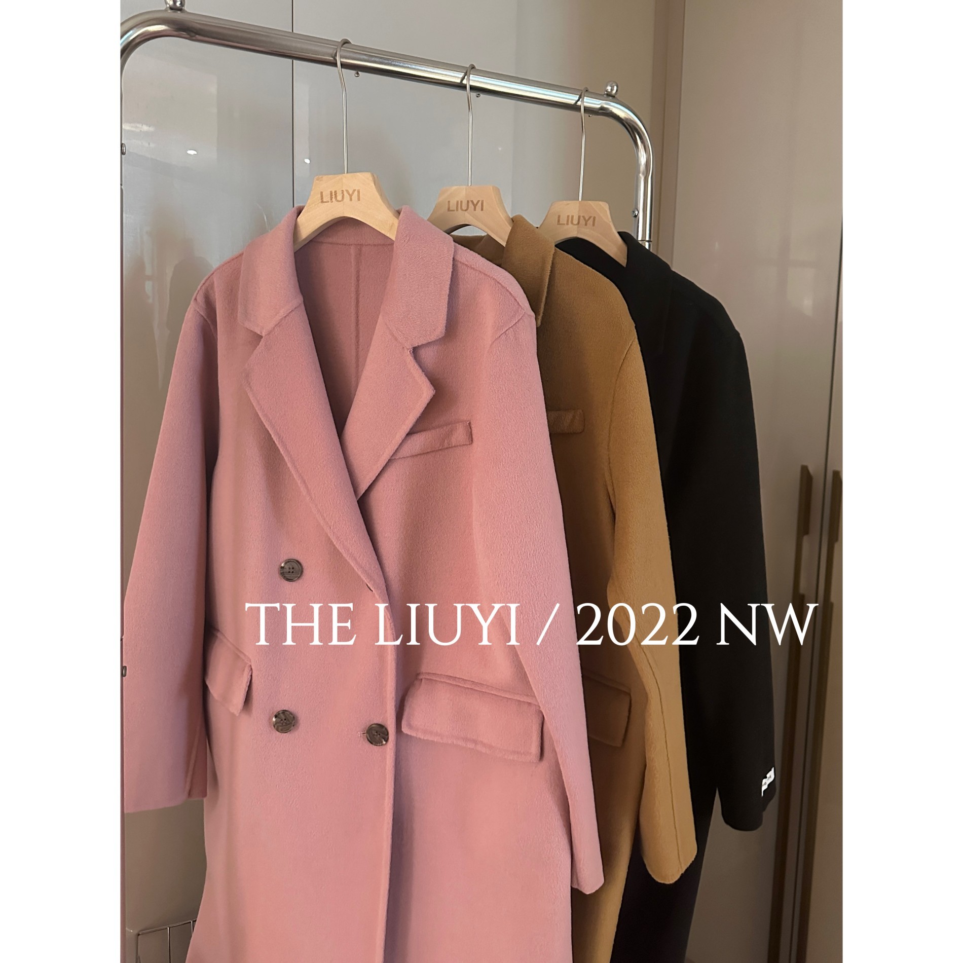 【LIUYI】北岛~羊毛双面呢大衣212114