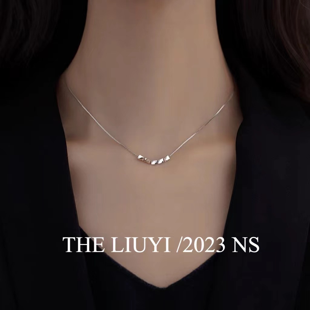 坠链均925银 【LIUYI】银豆豆~高定轻奢项链5026