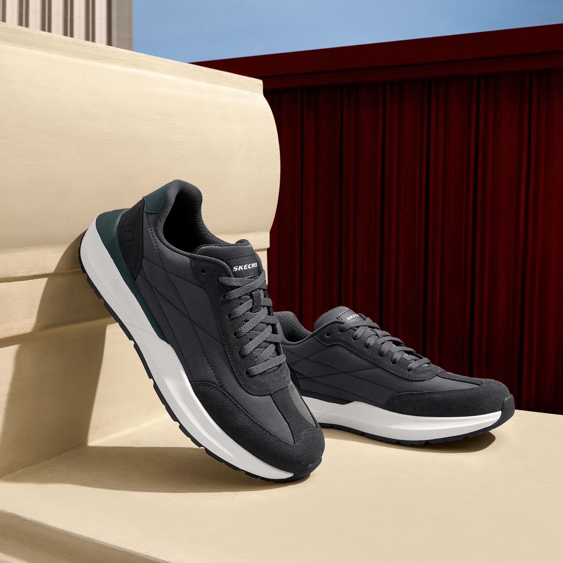 斯凯奇时尚男鞋轻便透气运动鞋舒适软底休闲鞋跑步健步鞋210613