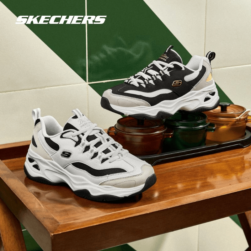 【四代熊猫鞋】斯凯奇男鞋复古厚底运动休闲鞋加厚保暖老爹鞋237226