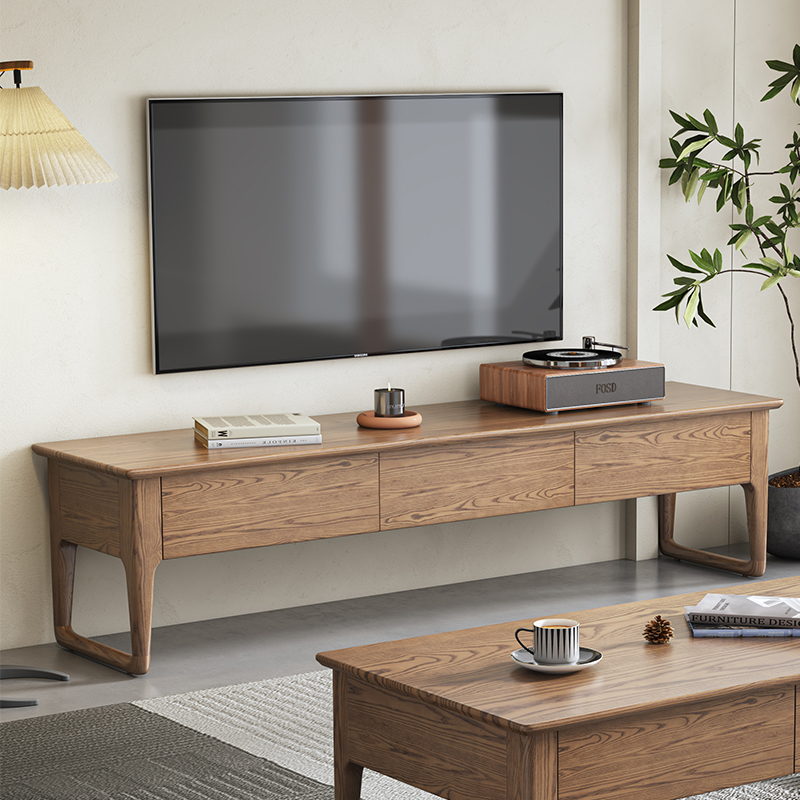 【高兰亭电视柜】北欧风电视柜实木电视柜时尚客厅电视柜简约电视柜