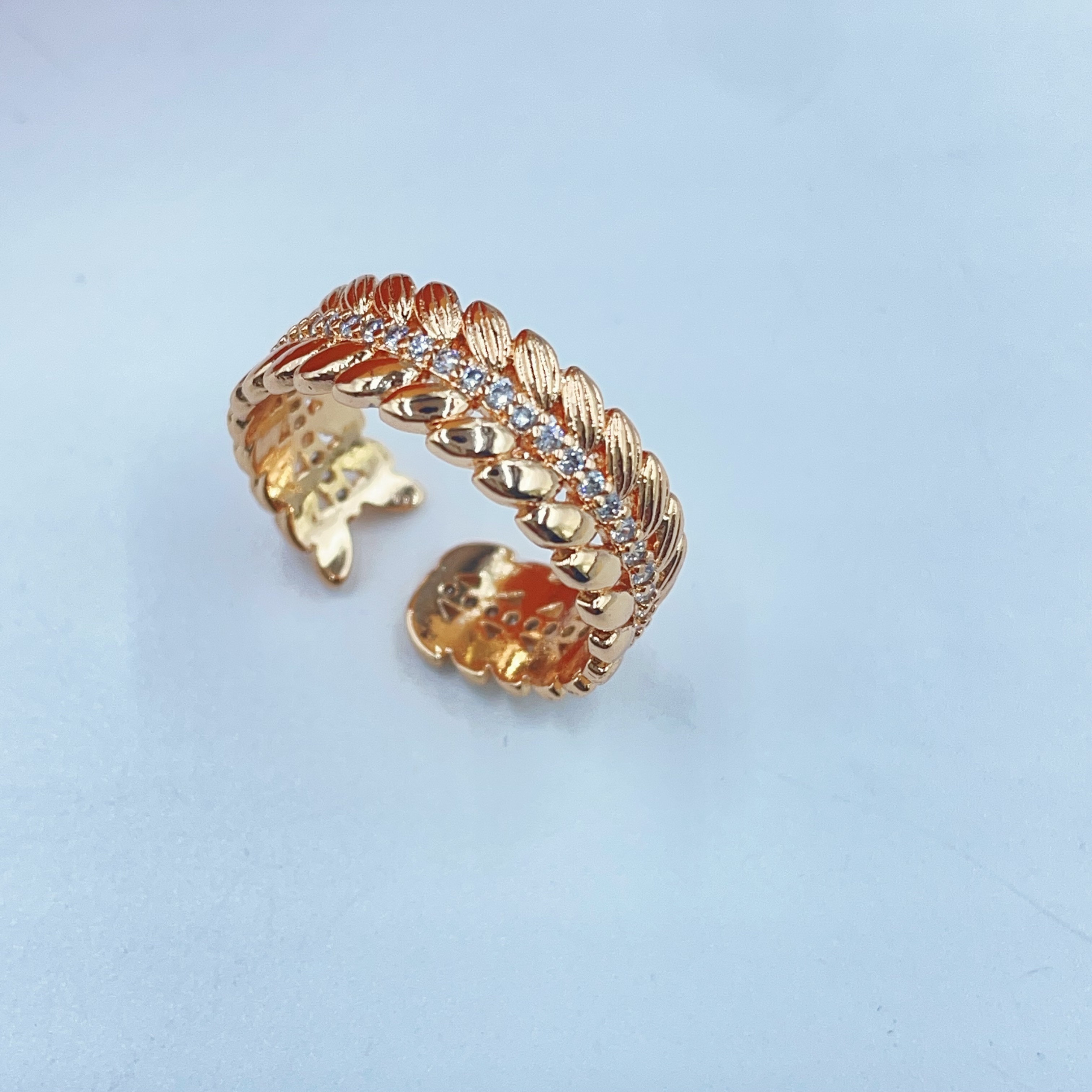 戒指 2449 黄色开口编织戒指多样性发货