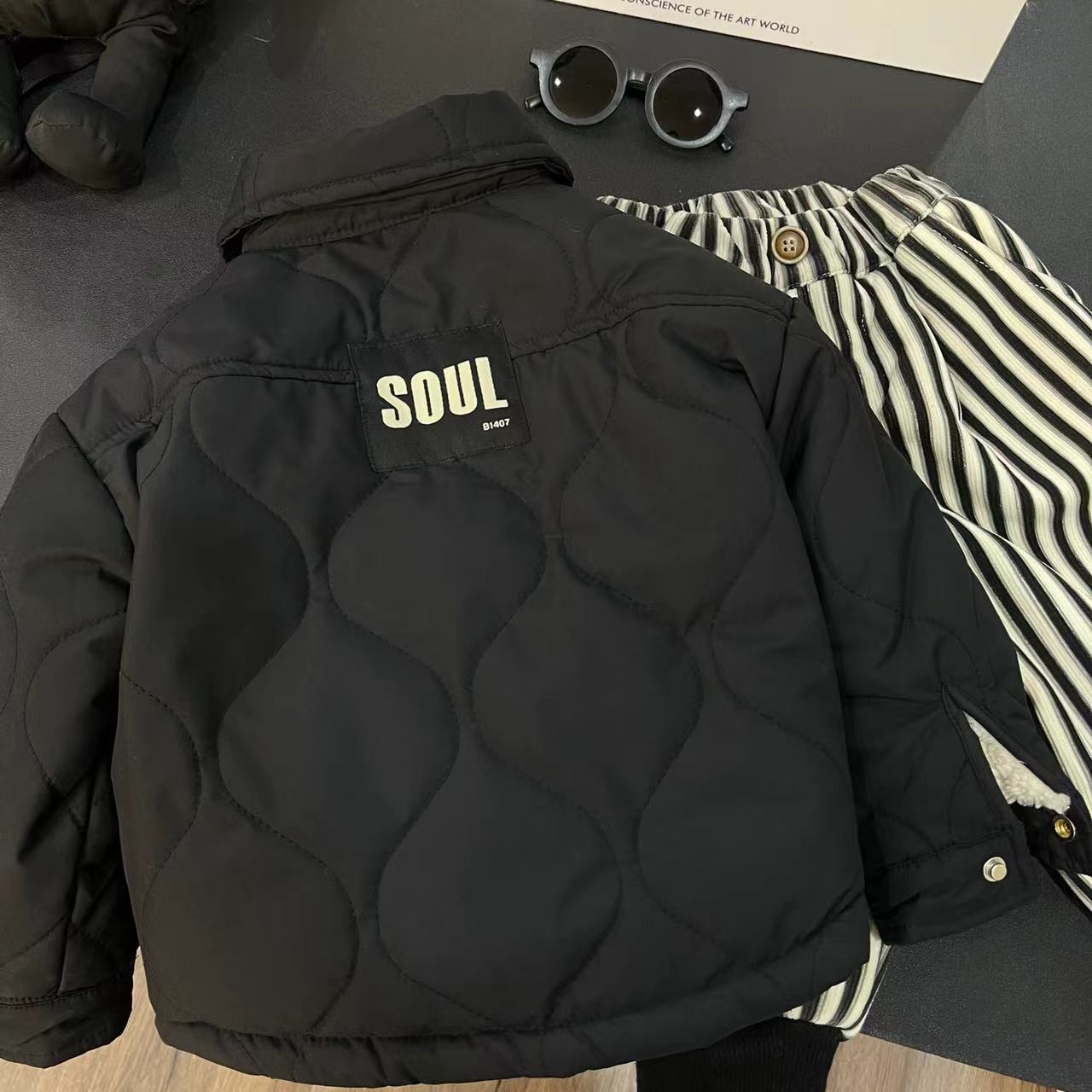 【款号231039】儿童冬季时尚加棉衬衫外套