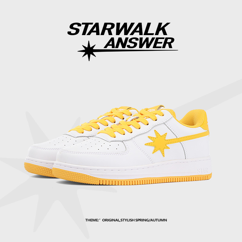 STARWALK ANSWER夏季新款男鞋星星板鞋休闲潮鞋百搭男款情侣鞋