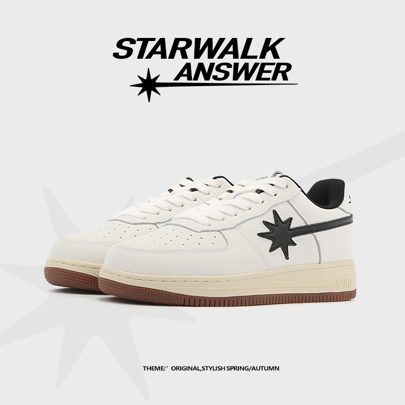 STARWALK ANSWER夏款小白鞋百搭情侣潮鞋男鞋空军板鞋星星鞋女鞋