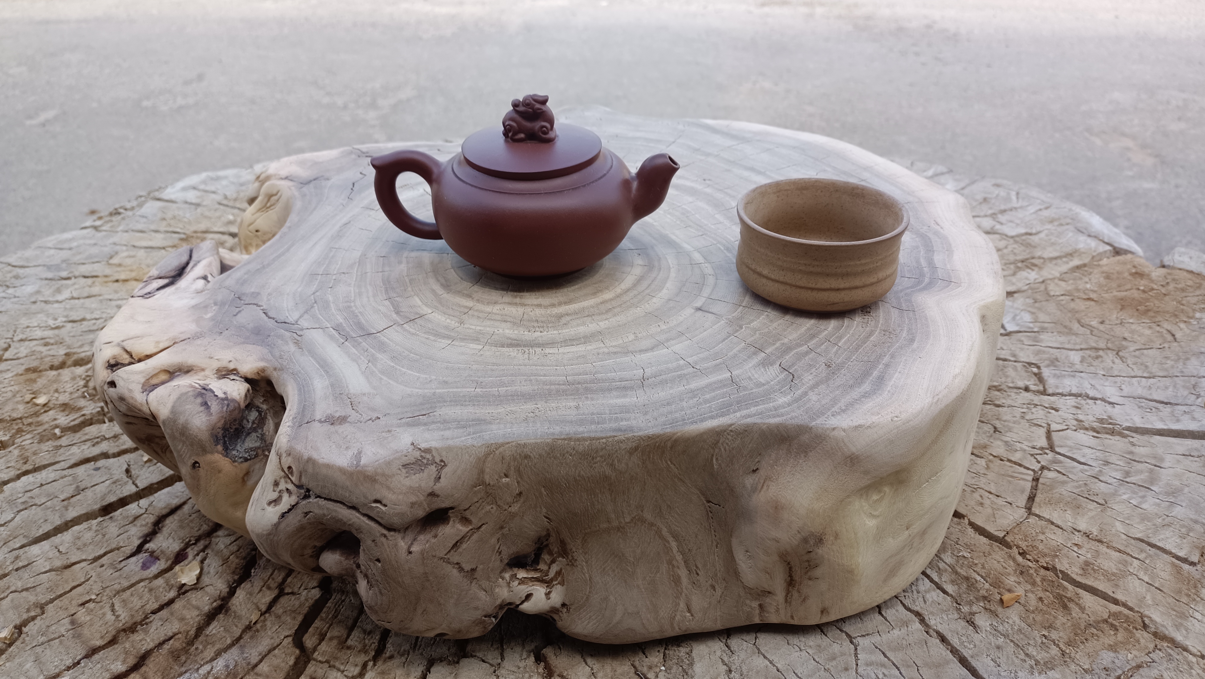 根艺干泡台，根艺小茶台