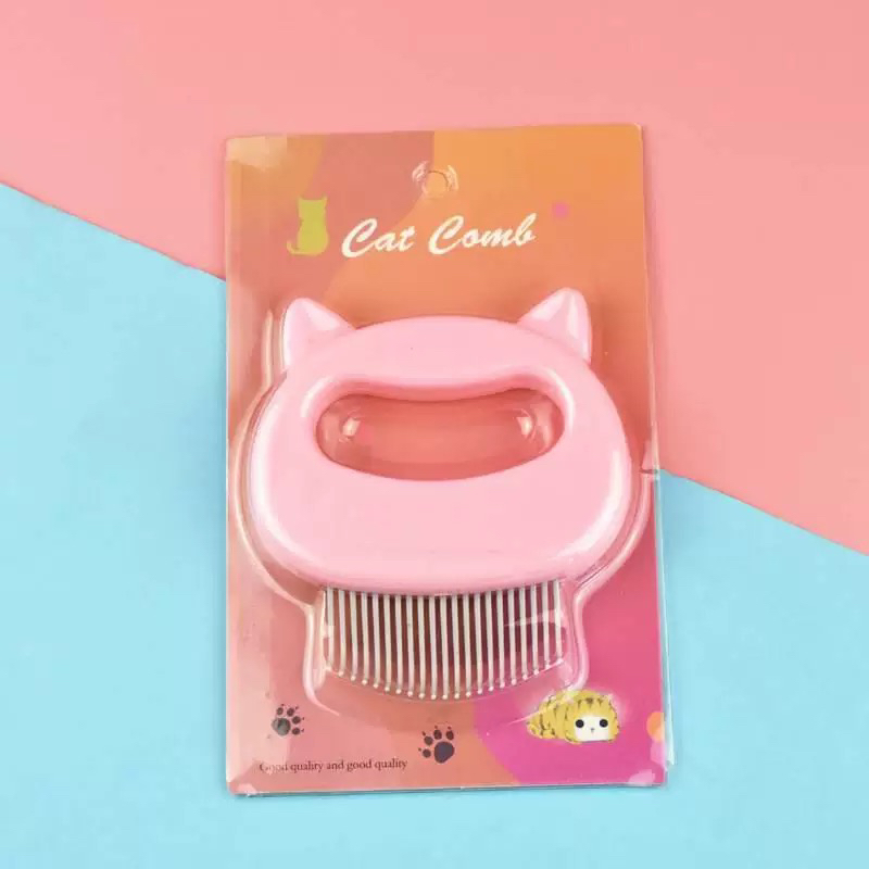 撸猫专用按摩梳 猫耳贝壳梳 猫咪开结浮毛梳 英短毛去毛梳