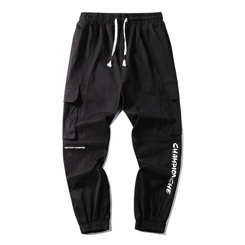 UOD工装裤男春秋季美式复古宽松休闲潮牌新款男生束脚裤子时尚