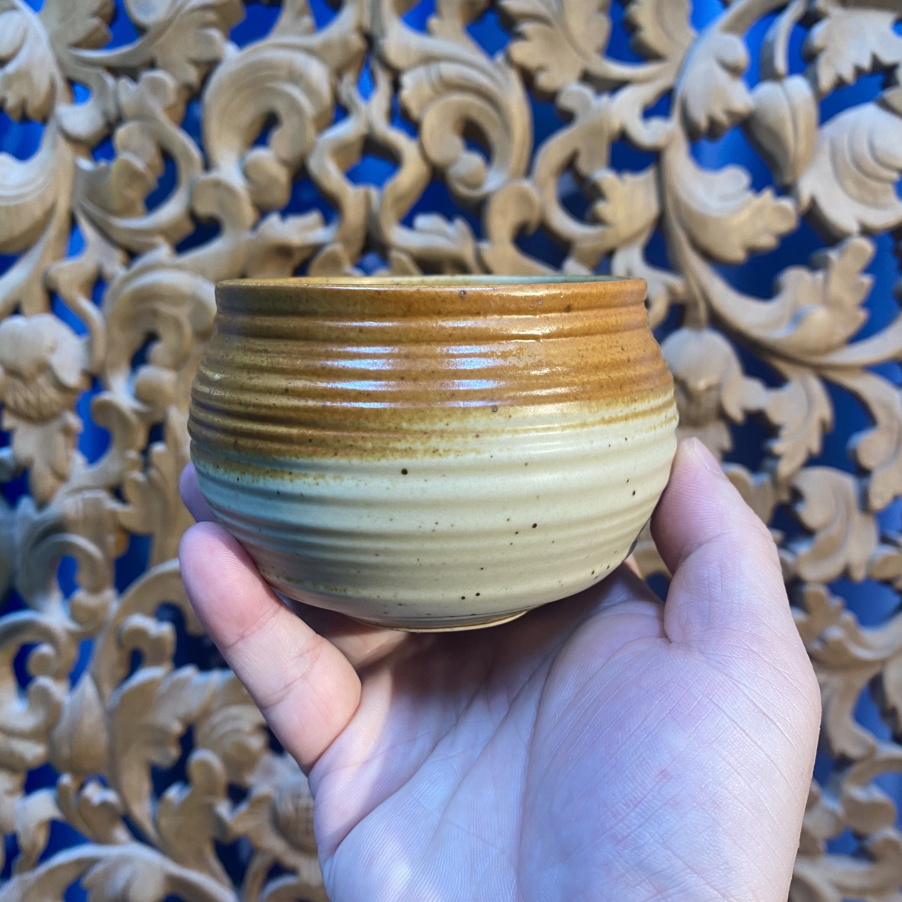 复古粗陶高颜值甜品盅