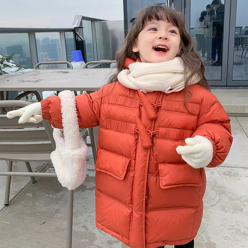 童装潮款Y女童羽绒服2023冬季新款儿童加厚女孩外套宝宝洋气