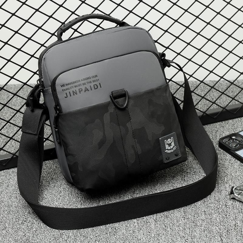 斜挎包男高级感2024新款男士包包单肩包牛津布潮流大容量防水男包