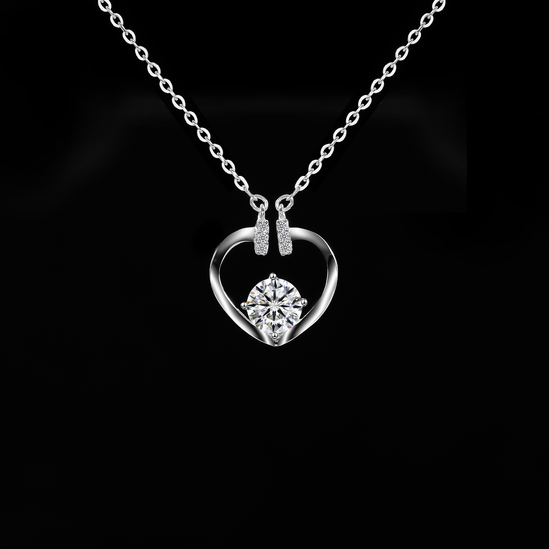 坠链均925银合成锆石 ——木木（SY3976）YX-5740B 项链45厘米