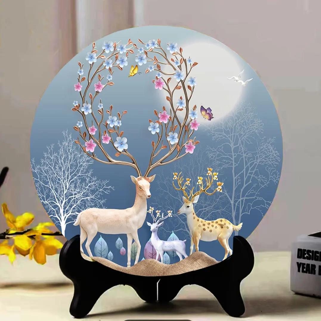 【亏本甩卖】家居客厅装饰品高档装饰画桌面小摆件创意电视柜桌摆