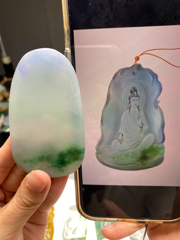 翡翠翡翠片料定制包工