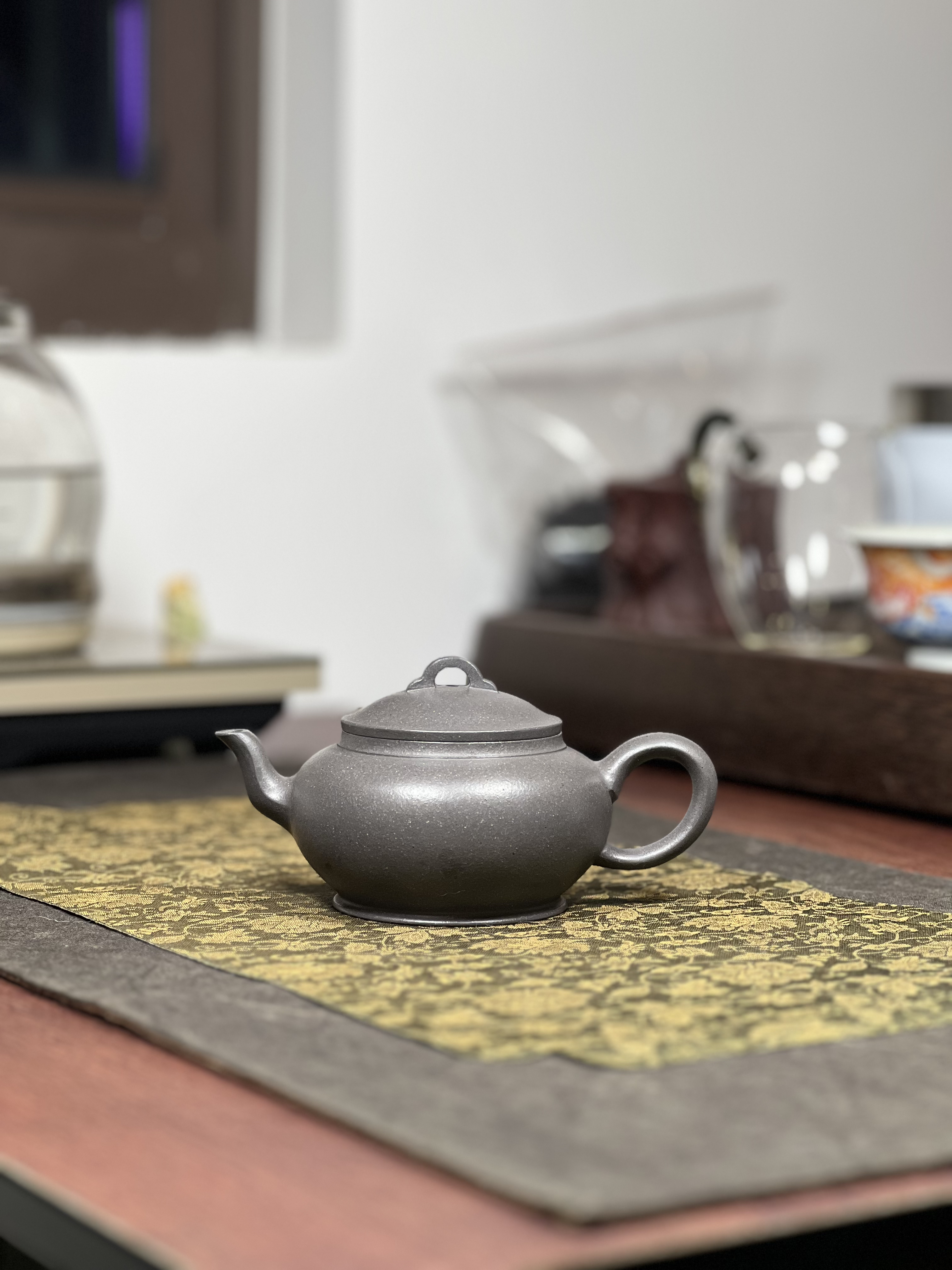 原矿天青泥云桥先生全手工210毫升宜兴茶具套装紫砂壶