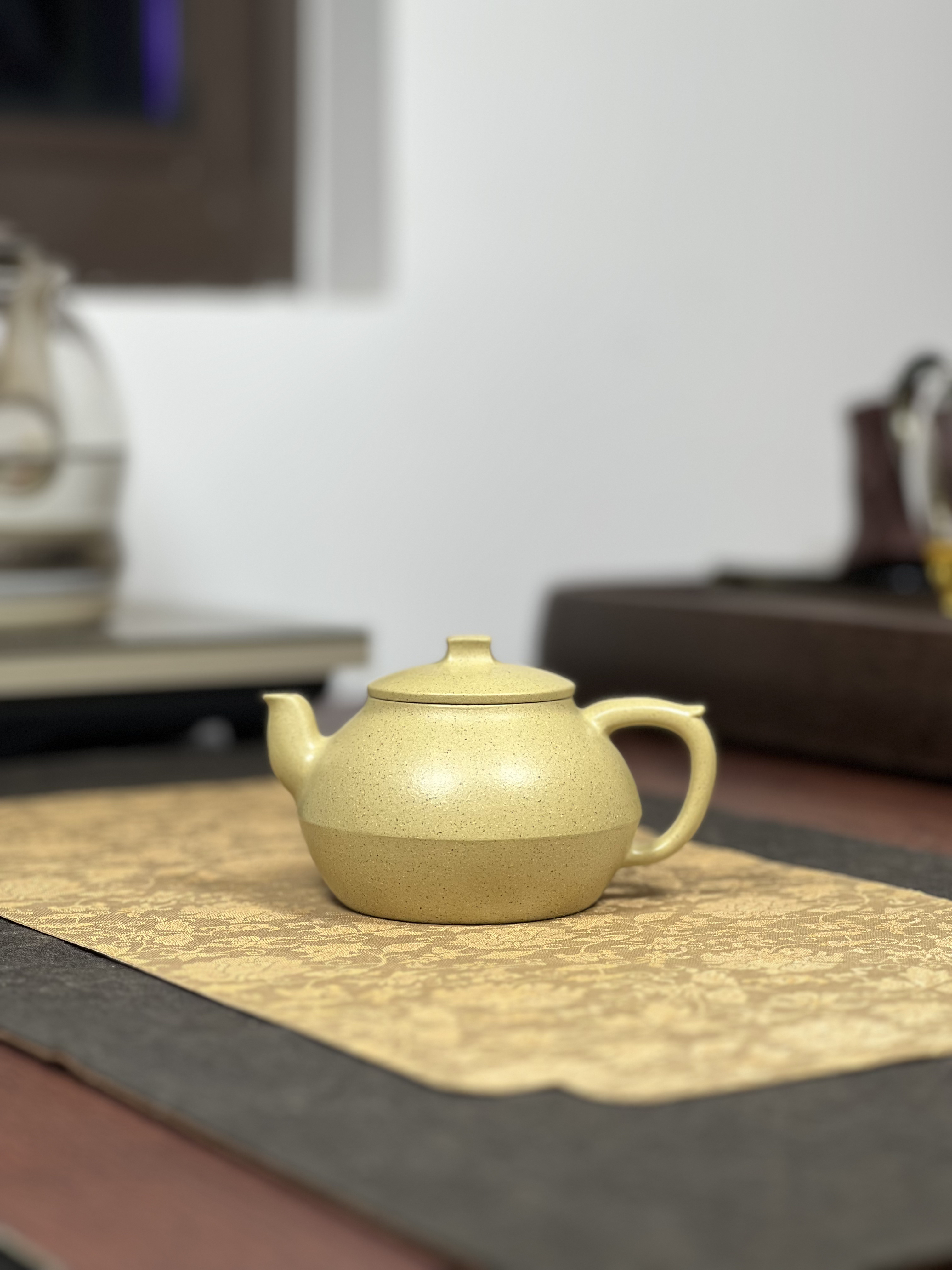 原矿本山绿泥壶无想壶180毫升全手工宜兴茶具套装紫砂壶