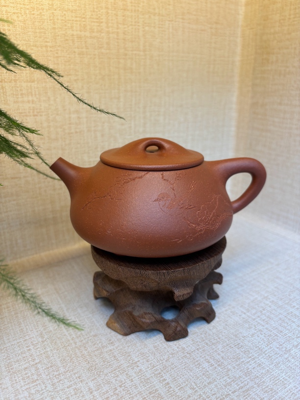 顾景舟原款一比一刻绘半手工家藏红将坡景舟石瓢300毫升实用器型