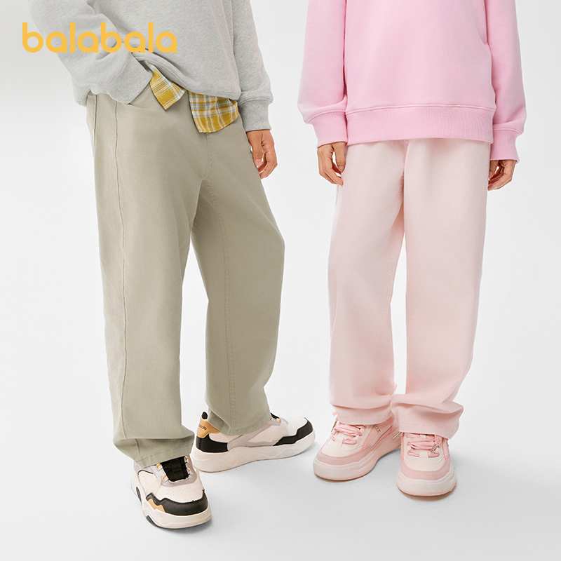 巴拉巴拉童装儿童裤子男童女童长裤宝宝春装2025新款萝卜裤型百搭