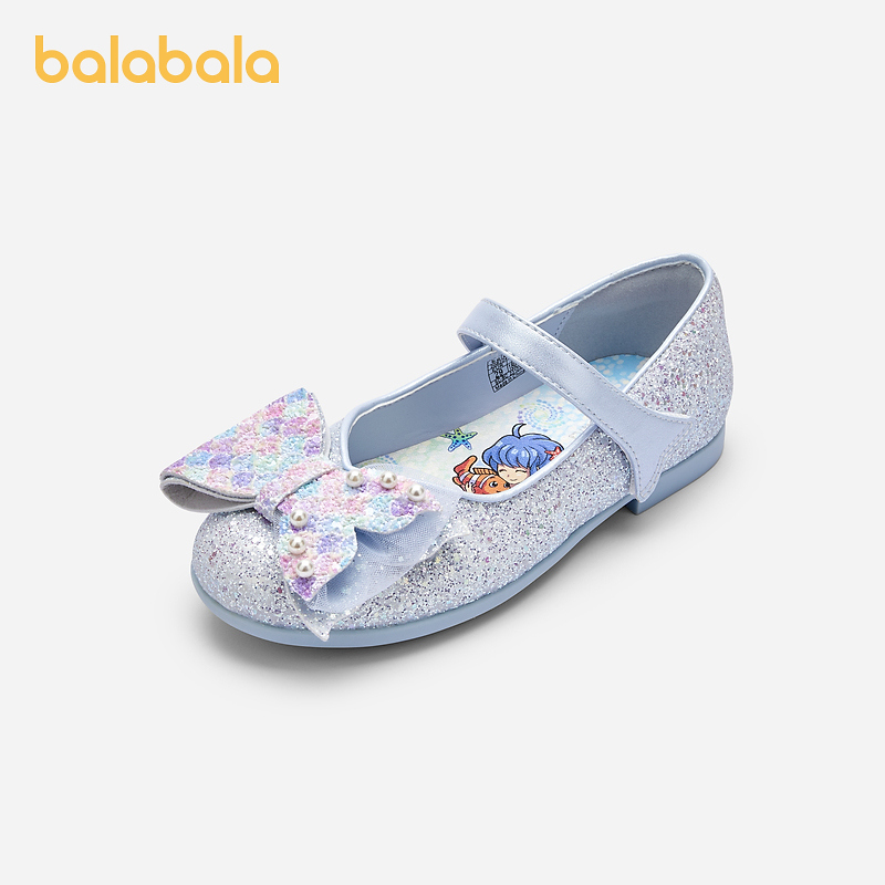 巴拉巴拉儿童公主鞋女童夏季新款文艺风玛丽珍鞋小童秋季时尚