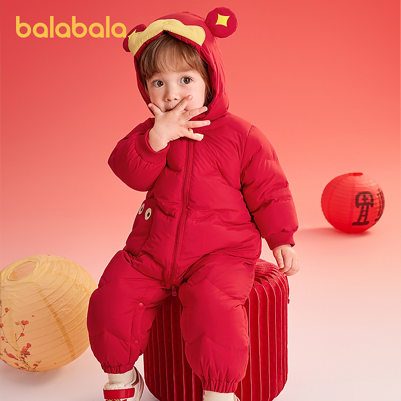 【Dora Doris联名】巴拉巴拉童装宝宝连体衣拜年服2025新年季春装萌