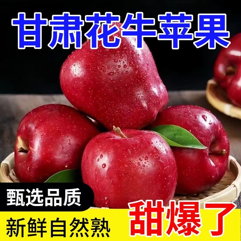 【2024年新果】正宗甘肃花牛苹果脆粉两吃新鲜应季水果宝宝辅食