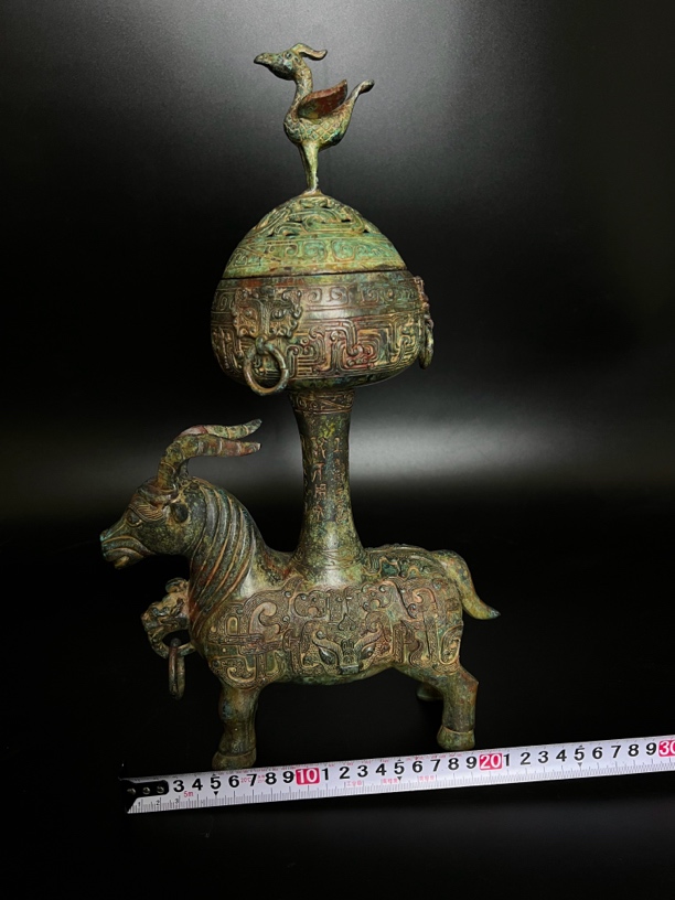 辉煌青铜器羊薰炉摆件纯铜