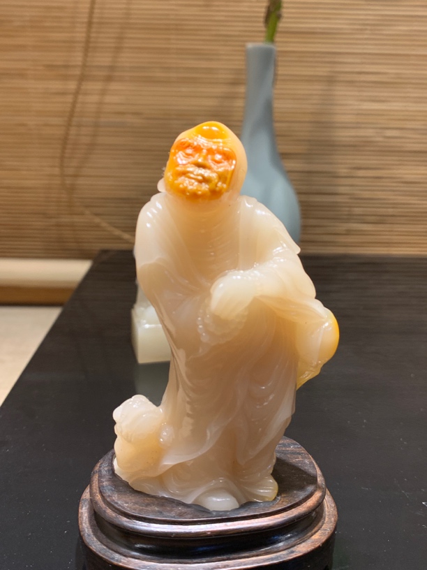 寿山俏色汶洋石，