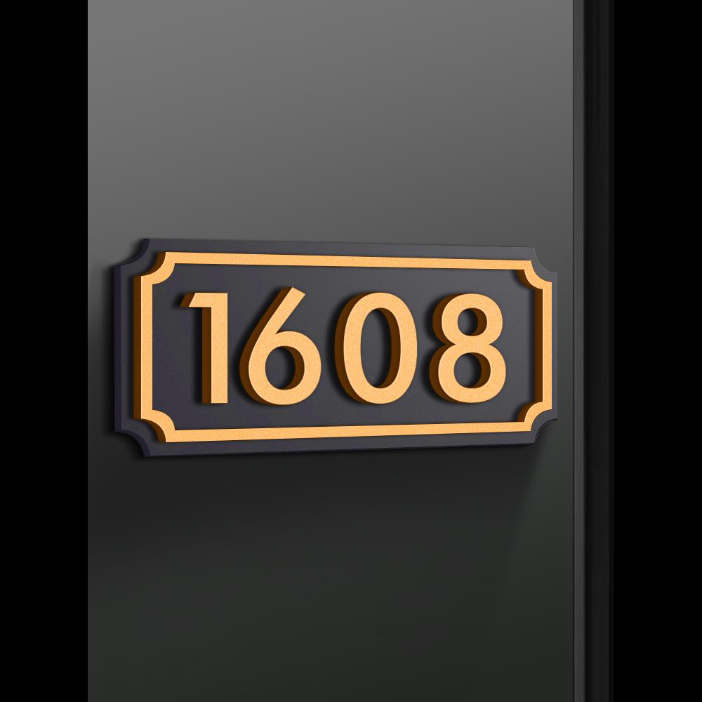 亚克力门牌号码牌定制家用房间号数字门贴家庭住宅入户门号自粘创