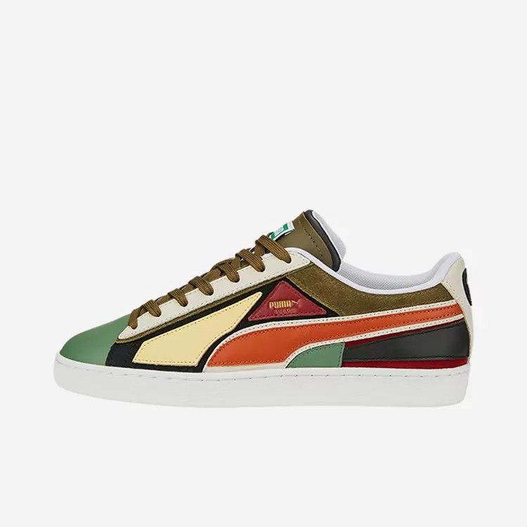 Puma/彪马官方正品Suede Layers男女复古拼接休闲板鞋387480-02