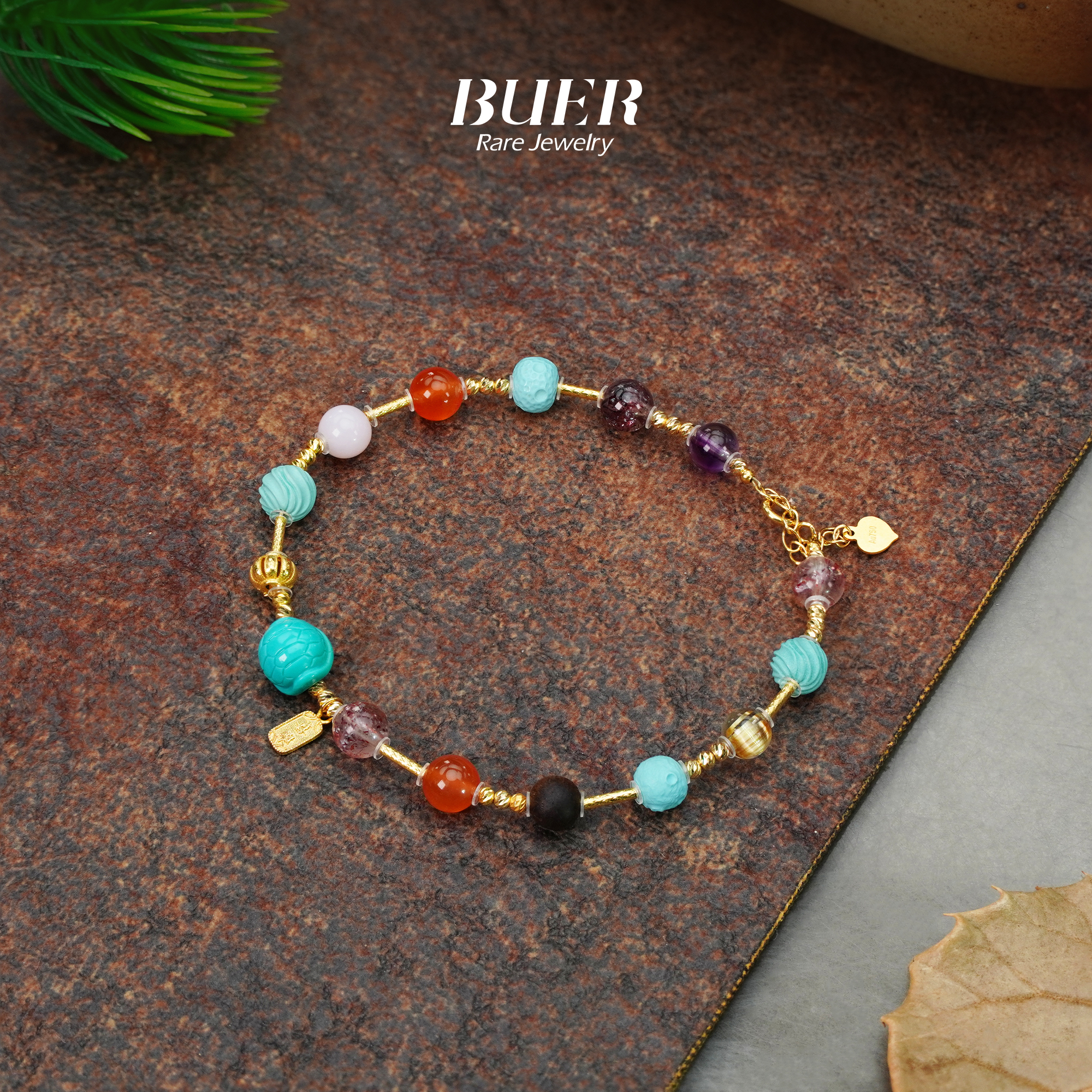 【不二】18K金DIY富甲多宝手链5mm+