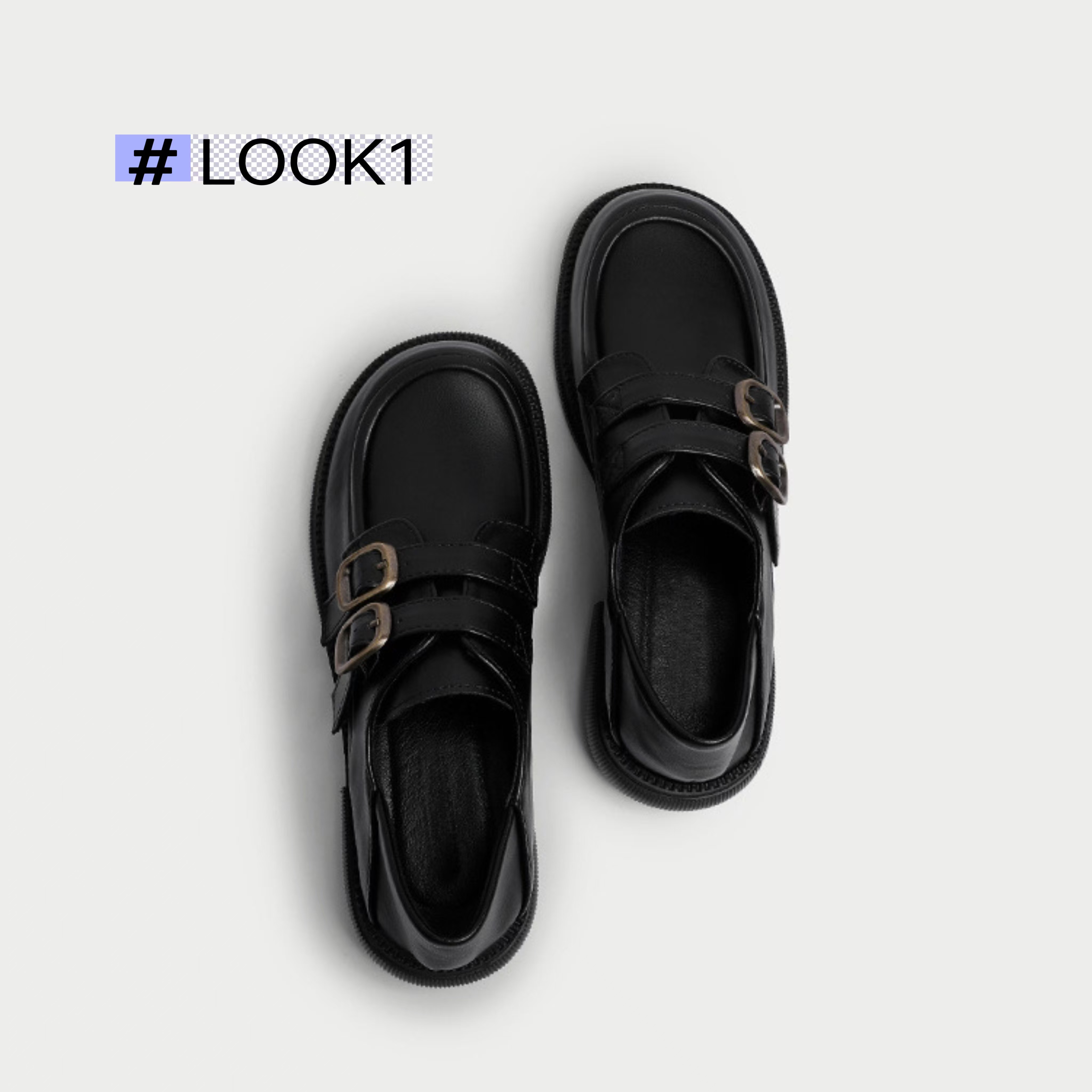 69主播编码下单乐福女鞋百搭英伦风