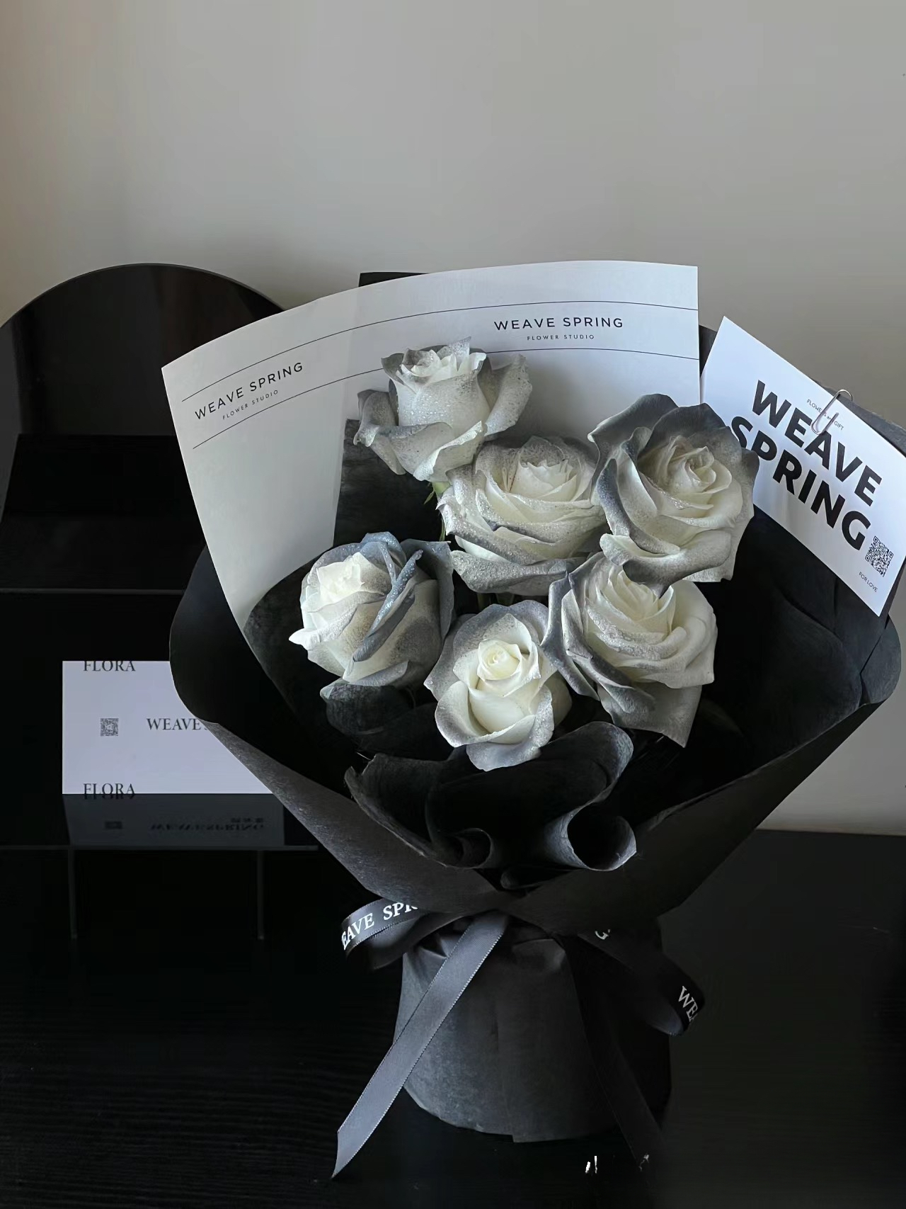 【我的黑骑士】6朵喷色玫瑰，送男友，送老公