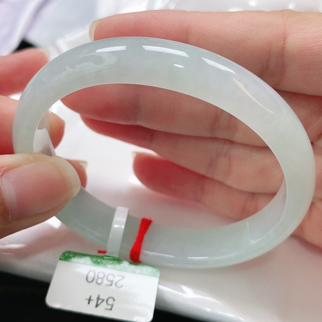 翡翠手镯未镶嵌缅甸54+贵妃