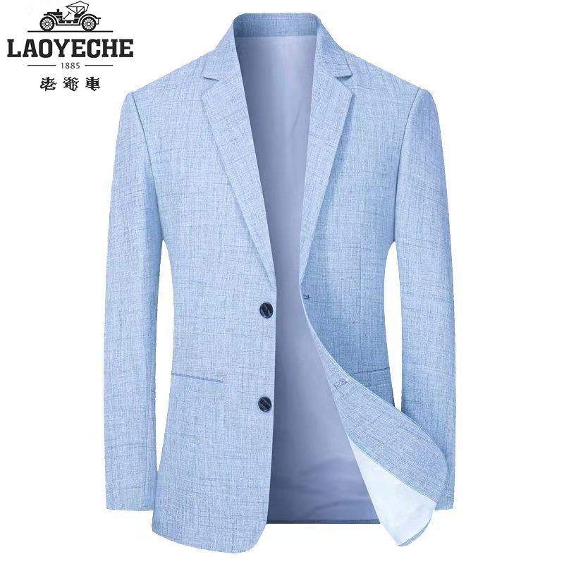 LAOYECHE/老爷车春秋小西装新款青年男士休闲西服外套商务中年男商品图