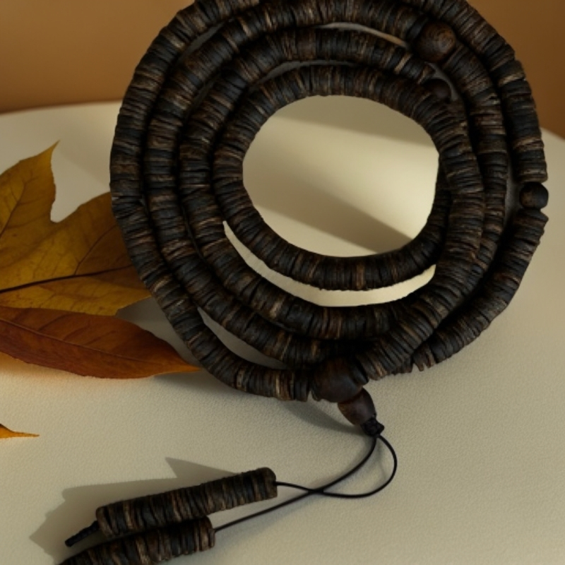 【沉水臻品】海南白奇楠沉香 老树皮油结香片珠手串 多样性发货一条