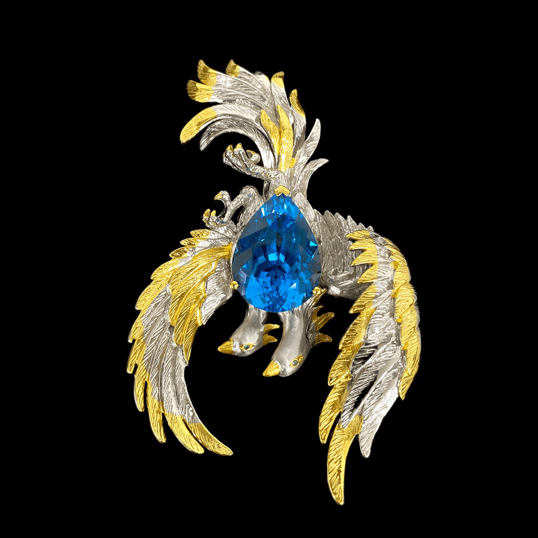 925银胸针 F3672老意大利手工制作（胸针吊坠两用）孤品。