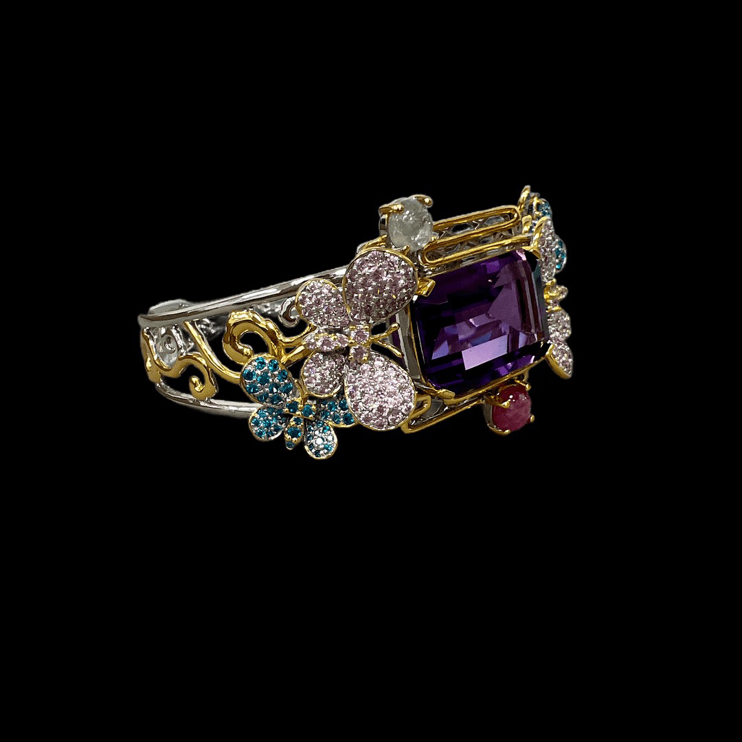 925银手镯 F2332老意大利工艺手工制作手镯孤品！