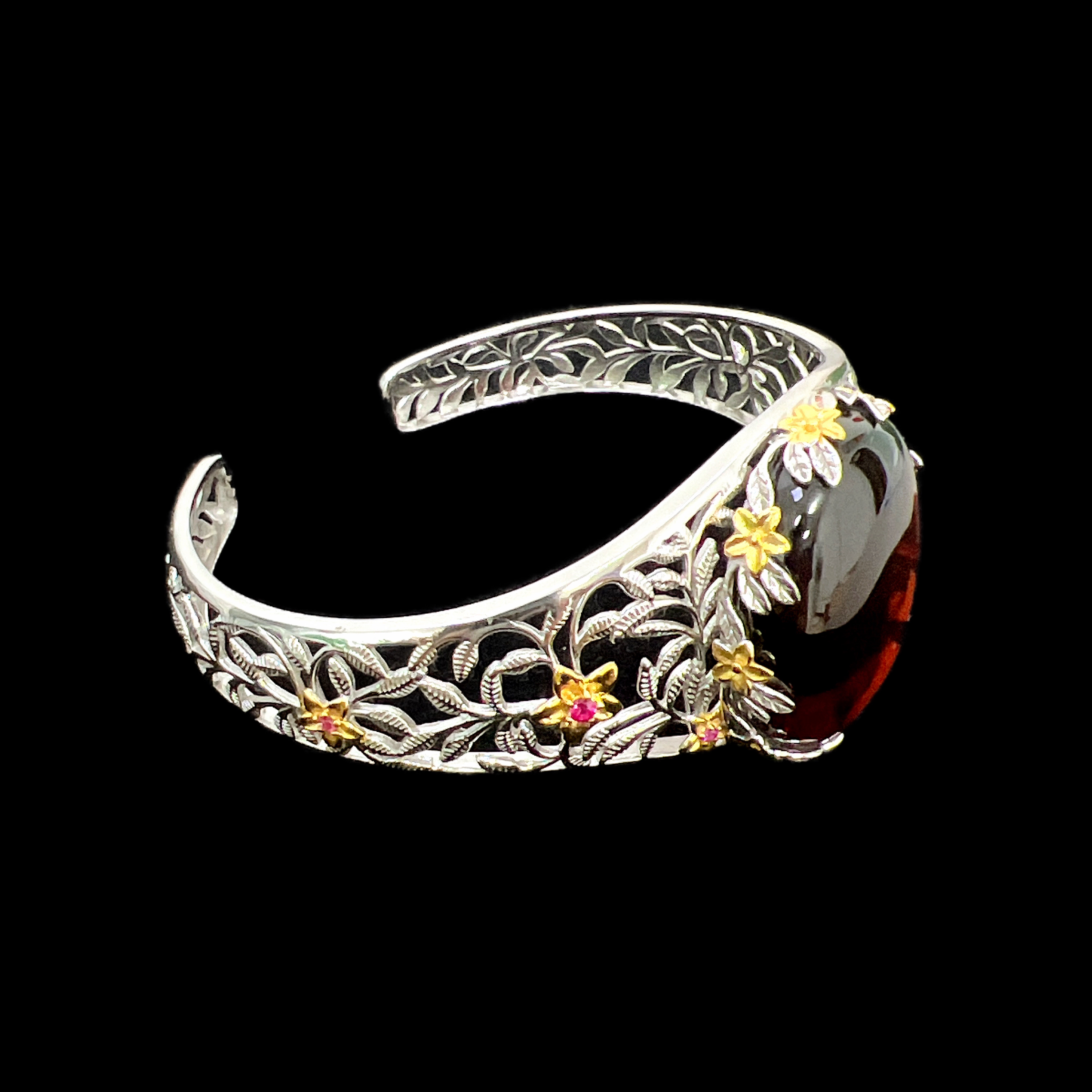 F2717老意大利工艺琥珀手镯孤品”